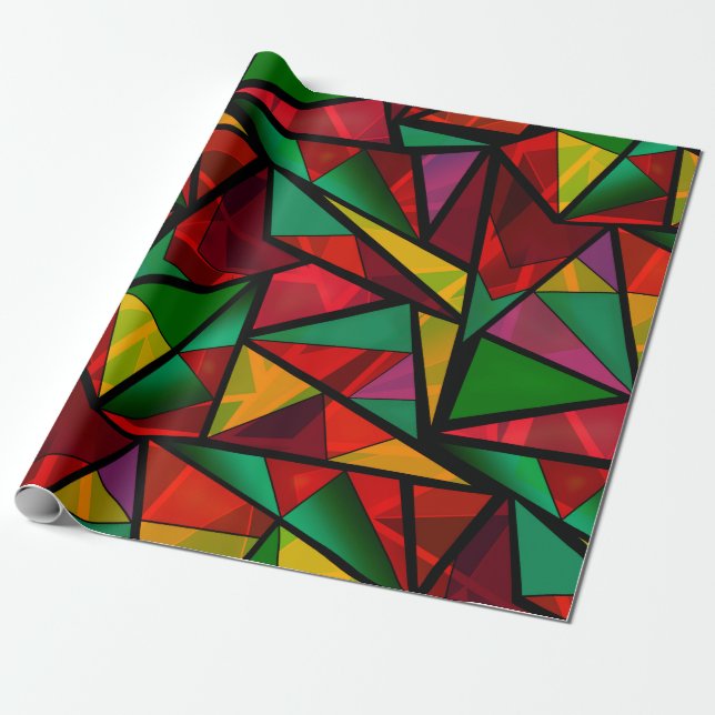 Nahtlose abstrakte, moderne geometrische Formen tr Geschenkpapier (Ungerollt)