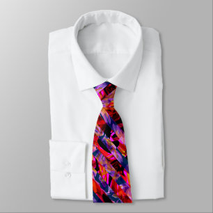 Nahtlose abstrakte moderne Pinselstriche multicolo Krawatte