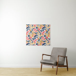 Nahtlose abstrakte moderne Pinselstriche multicolo Wandteppich