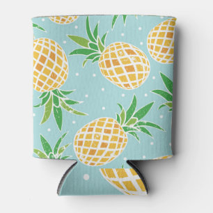 Nahtlose Ananas Muster tropische Printwerbung Dosenkühler