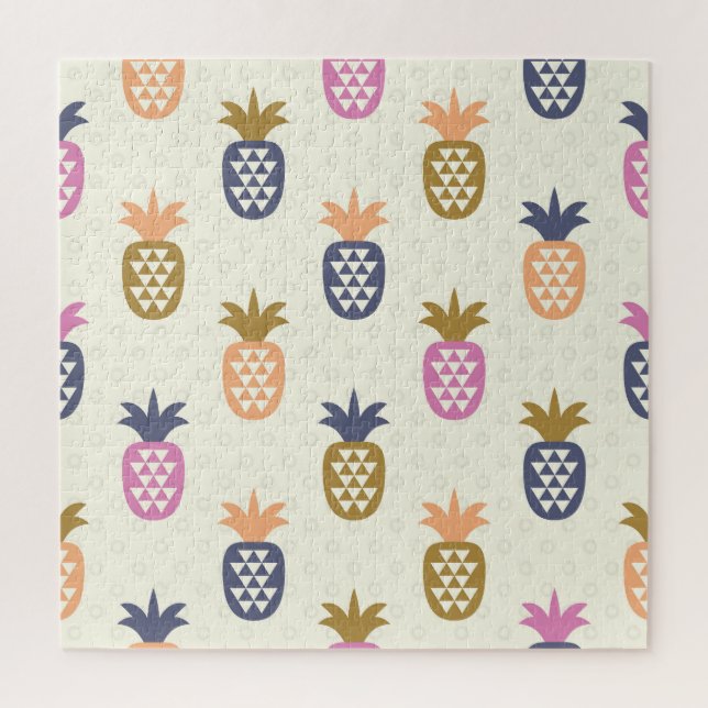 Nahtlose Ananas Vintages Muster (Vertikal)