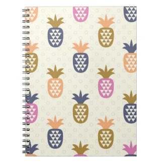 Nahtlose Ananas Vintages Muster Notizblock
