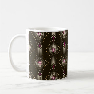 Nahtlose antike Kunst Deko-Muster Kaffeetasse
