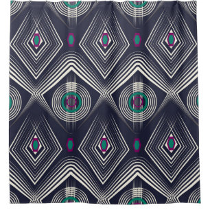 Nahtlose antike Musterschmuck. Geometrisches Styli Duschvorhang