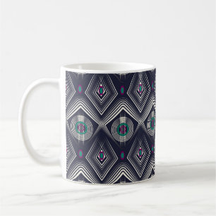 Nahtlose antike Musterschmuck. Geometrisches Styli Kaffeetasse