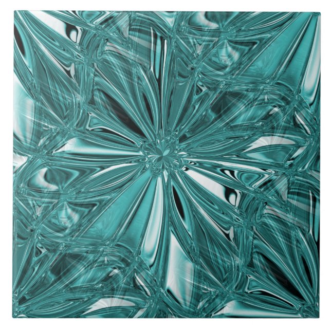 Nahtlose Aqua Keramik Tile Fliese (Vorderseite)