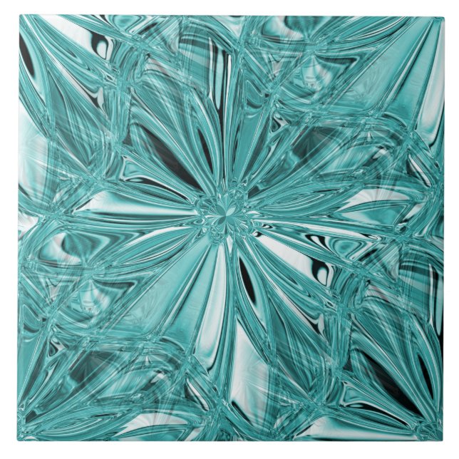 Nahtlose Aqua Keramik Tile Fliese (Vorderseite)