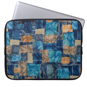 Nahtlose Aquarellfarbe abstrakte Digitalmuster Laptopschutzhülle