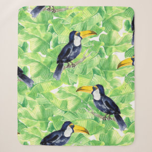 Nahtlose Aquarellmuster mit Toucan l Sherpadecke