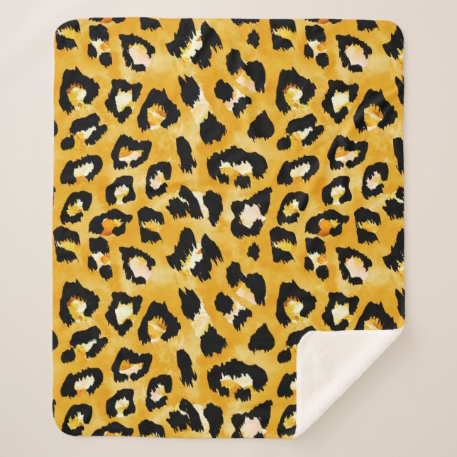 Nahtlose Aquarellmuster Sherpadecke (Vorderseite)