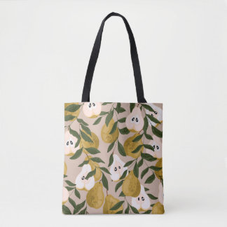 Nahtlose Birnen-Muster. Schönes, elegantes Vintage Tasche