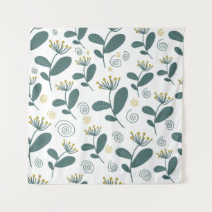 Nahtlose Blume im skandinavischen Stil. Wandteppich