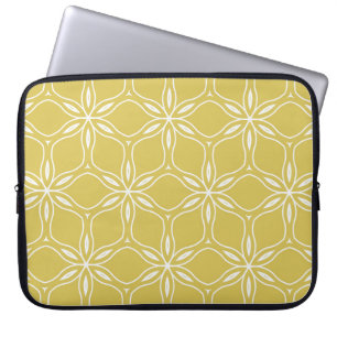 Nahtlose blumengeometrische Muster. Texturvintag Laptopschutzhülle