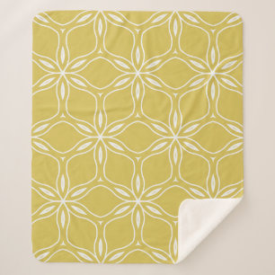 Nahtlose blumengeometrische Muster. Texturvintag Sherpadecke
