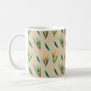 Nahtlose Blumenmuster aus stilisierten Blume Kaffeetasse