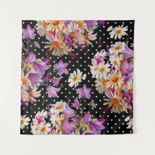 Nahtlose Blumenmuster. Bouquet wild lebender Blume Wandteppich