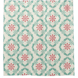 Nahtlose Blumenmuster der abstrakten Blume und le Duschvorhang