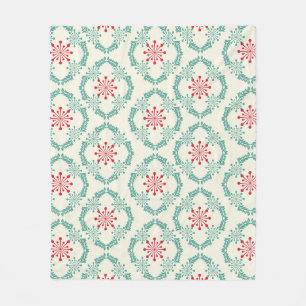 Nahtlose Blumenmuster der abstrakten Blume und le Fleecedecke