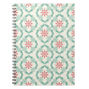 Nahtlose Blumenmuster der abstrakten Blume und le Notizblock