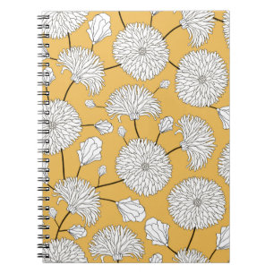 Nahtlose Blumenmuster. Druck mit Blume. Texti Notizblock
