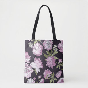 Nahtlose Blumenmuster - ein Strauß von Pfennig. we Tasche