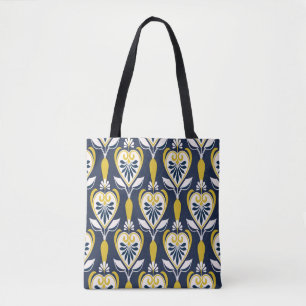 Nahtlose Blumenmuster im skandinavischen Stil. PA Tasche