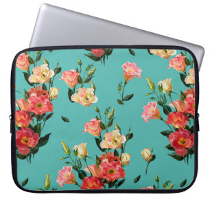 Nahtlose Blumenmuster im viktorianischen Stil. Bou Laptopschutzhülle