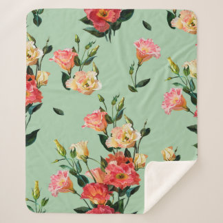 Nahtlose Blumenmuster im viktorianischen Stil. Bou Sherpadecke