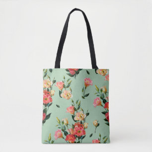 Nahtlose Blumenmuster im viktorianischen Stil. Bou Tasche