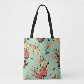Nahtlose Blumenmuster im viktorianischen Stil. Bou Tasche