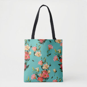 Nahtlose Blumenmuster im viktorianischen Stil. Bou Tasche