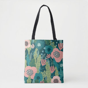 Nahtlose Blumenmuster, Innendekoration Tasche