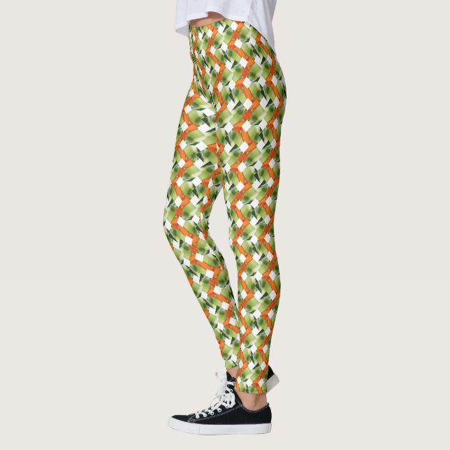 Nahtlose Blumenmuster Leggings (Links)