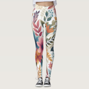 Nahtlose Blumenmuster  Leggings