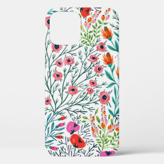  nahtlose Blumenmuster mit Blütenblüten im Sommer, Case-Mate iPhone Hülle