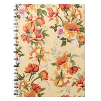 Nahtlose Blumenmuster mit Rose, Aquarell. Il Notizblock