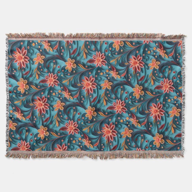Nahtlose Blumenmuster-Papiermuster Decke (Vorderseite)