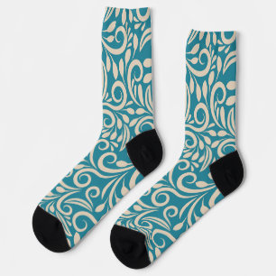 Nahtlose Blumenmuster Socken