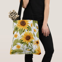 Nahtlose Blumenmuster, Sonnenschein und Daisis Tasche