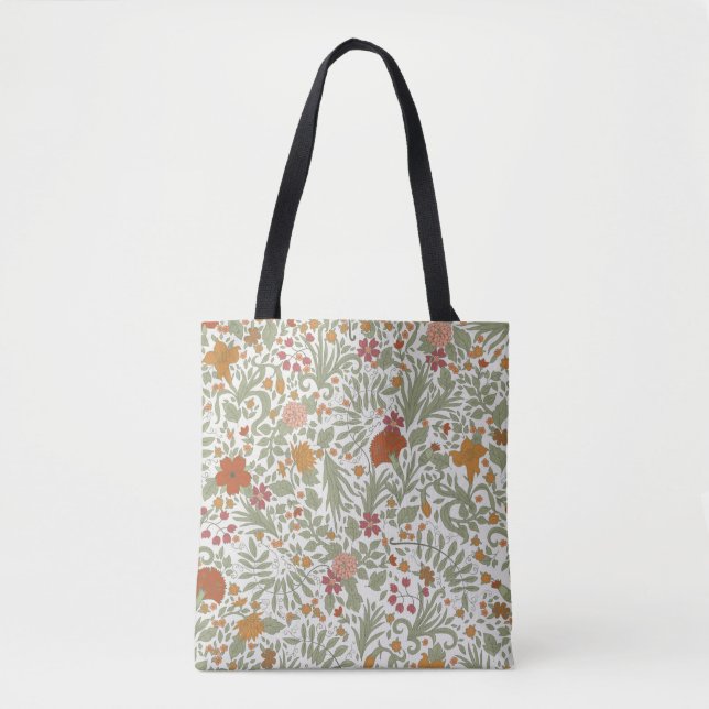 Nahtlose Blumenmuster.  Tasche (Vorderseite)