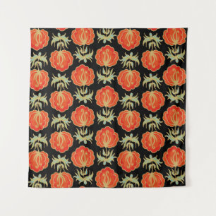 Nahtlose Blumenmuster Wandteppich