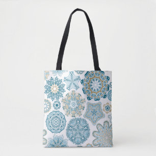 Nahtlose Blumenquadrate: Kopieren von Fliesen Tasche