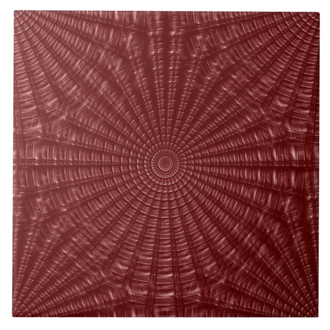 Nahtlose Burgund Rot dekorative Keramik Tile Fliese (Vorderseite)