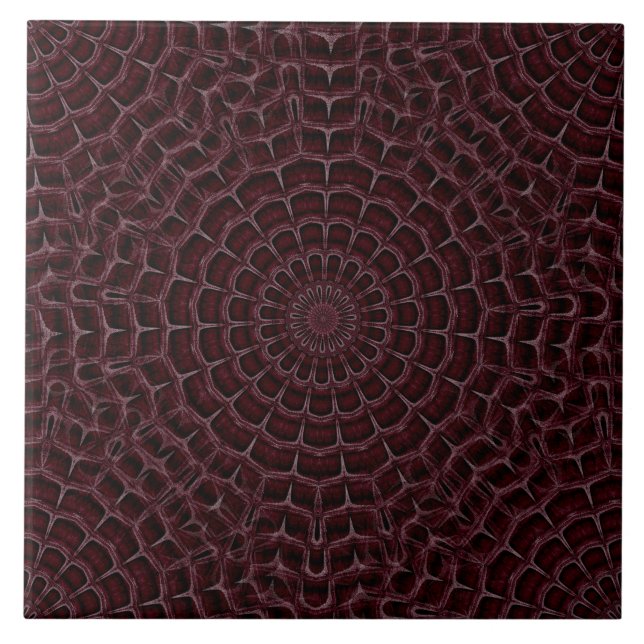Nahtlose Burgundy Keramik Tile Fliese (Vorderseite)