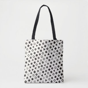 Nahtlose chaotische Muster. Zufallsgeom Tasche