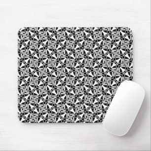 Nahtlose Core Patterns Schwarz-weiße Schachbrett Mousepad