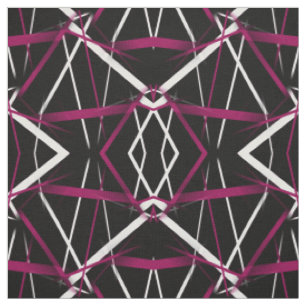 Nahtlose Criss quere rosa und weiße Linien auf Stoff