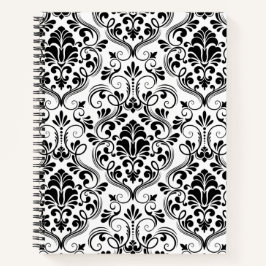 Nahtlose Damask Notizbuch