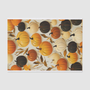 Nahtlose Design Pumpkin Fall Decoupage Seidenpapier