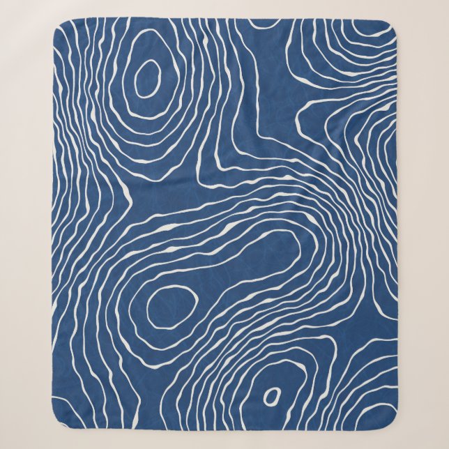Nahtlose Erdlinie topographische Karte Bio Patter Sherpadecke (Vorderseite)